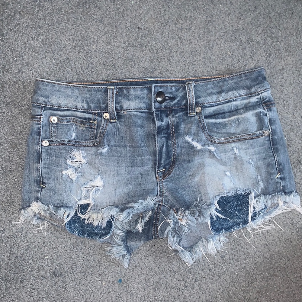 American eagle shortie jean shorts